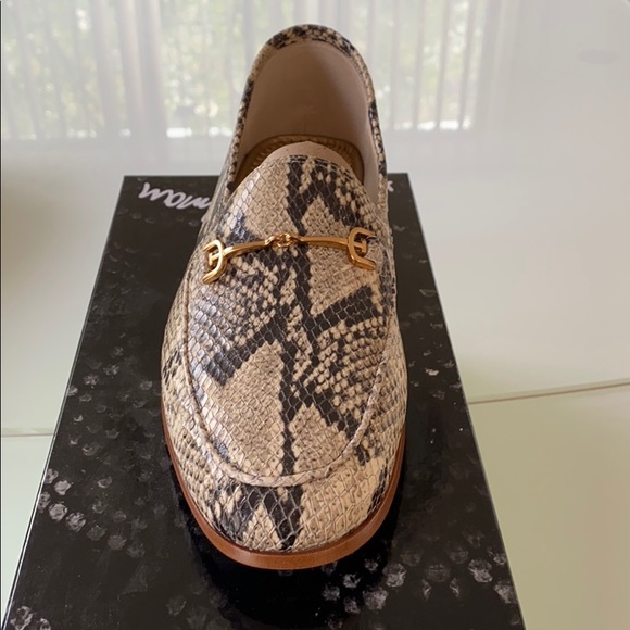 sam edelman snakeskin loafers